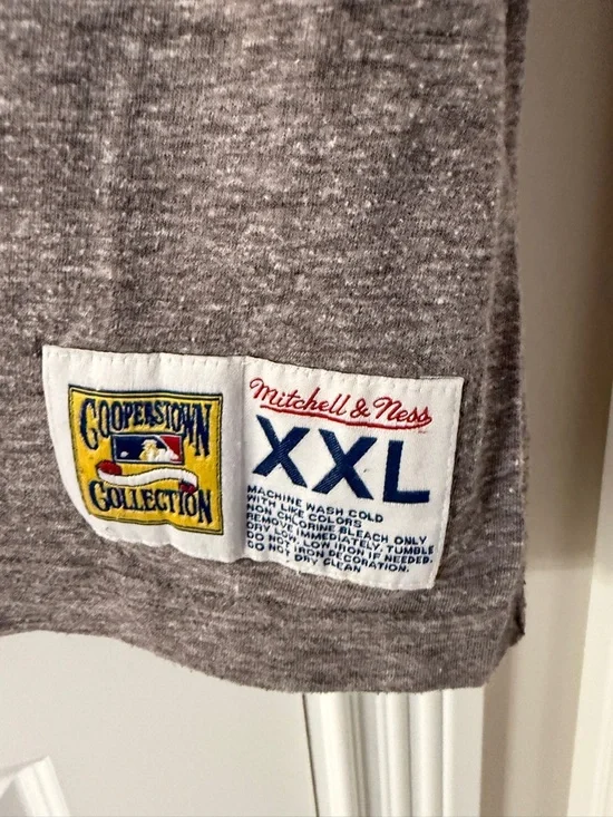 Mitchell & Ness Los Angeles Dodgers Gray & Royal Blue Tank Top - Picture 3 of 3